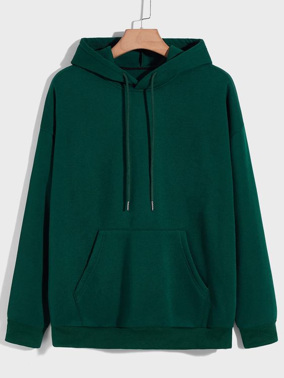 Classic Cotton Hoodie – Forest Green
